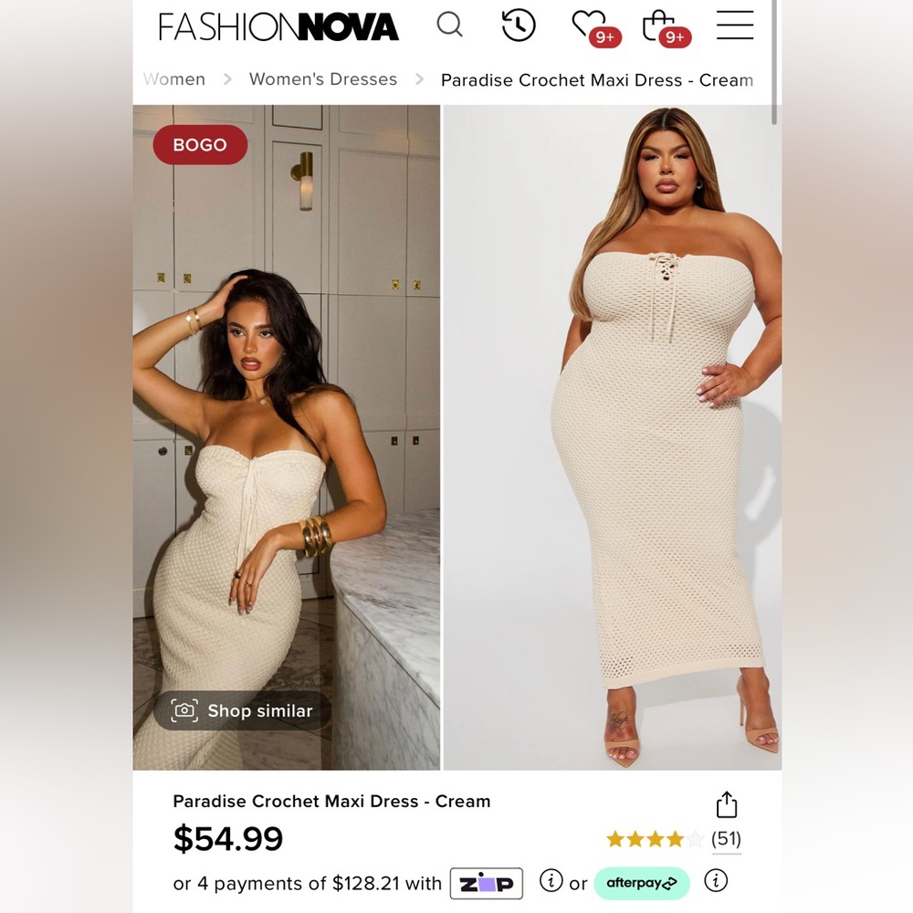 Paradise Crochet Maxi Dress - Cream